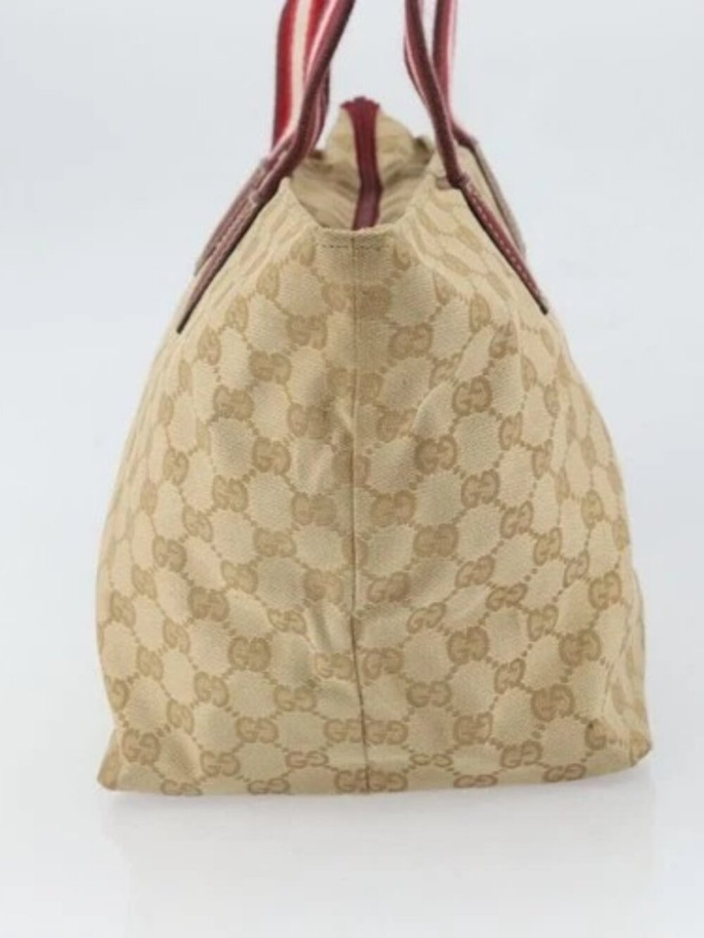 GUCCI GG Canvas Tote Bag Beige 131230 Auth SW2064 - Picture 4 of 16